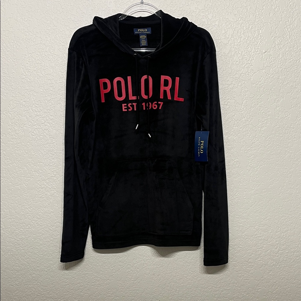 Polo by Ralph Lauren Black Sweater with Red Logo